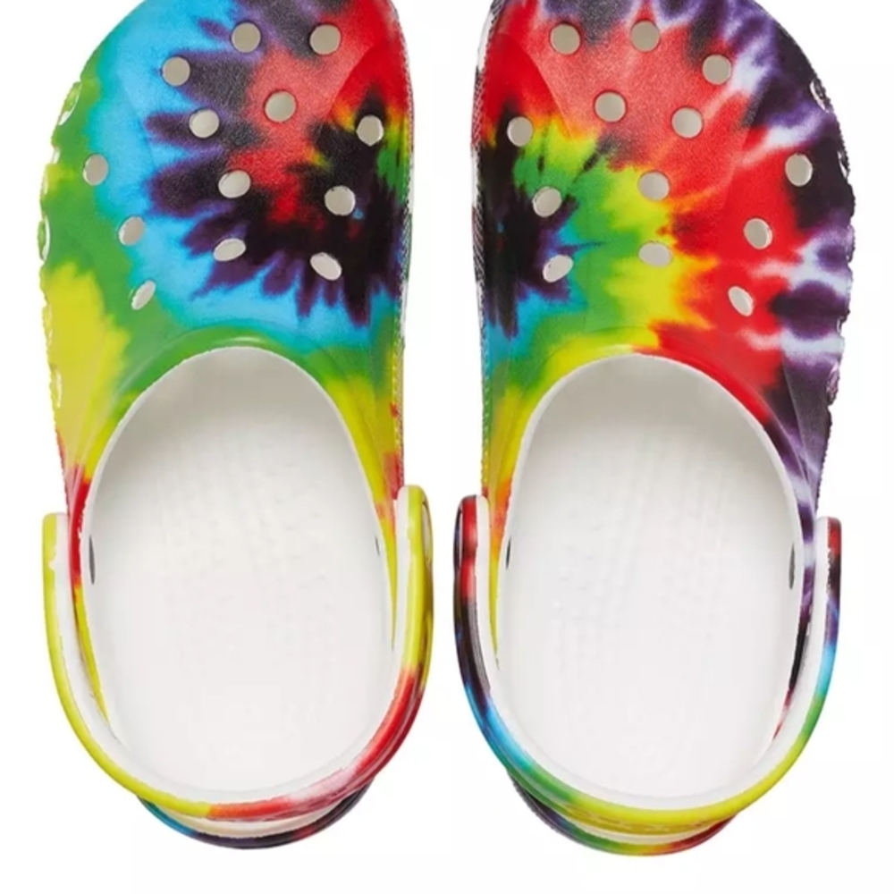 CROCS Multicolor Tie-Dye Clogs